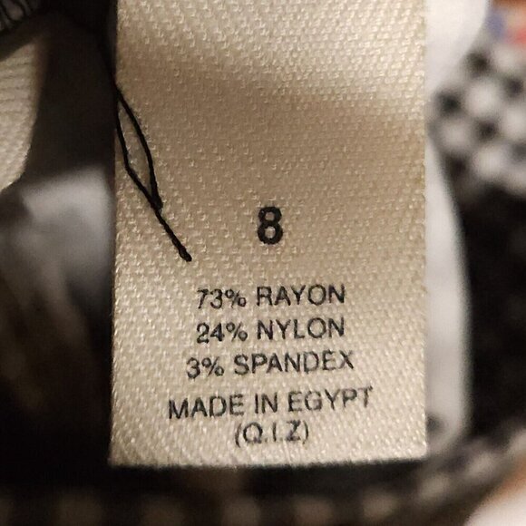 Westbound Black White Check Knee Length Stretchy Shorts 8 - Picture 7 of 7